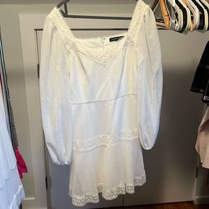 Bcbg white mini dress